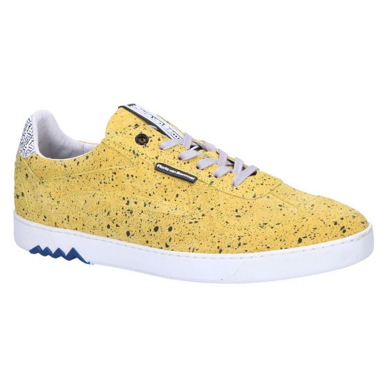 16342/19 Sneaker yellow printed suede