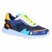 Monroe Trainer navy multi leather/canvas