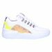Lucy Royal Sneaker white leather fluo