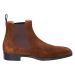 15361 Chelseaboot brown cahsmere suede