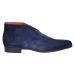 7416 Veterboot blue cashmere suede