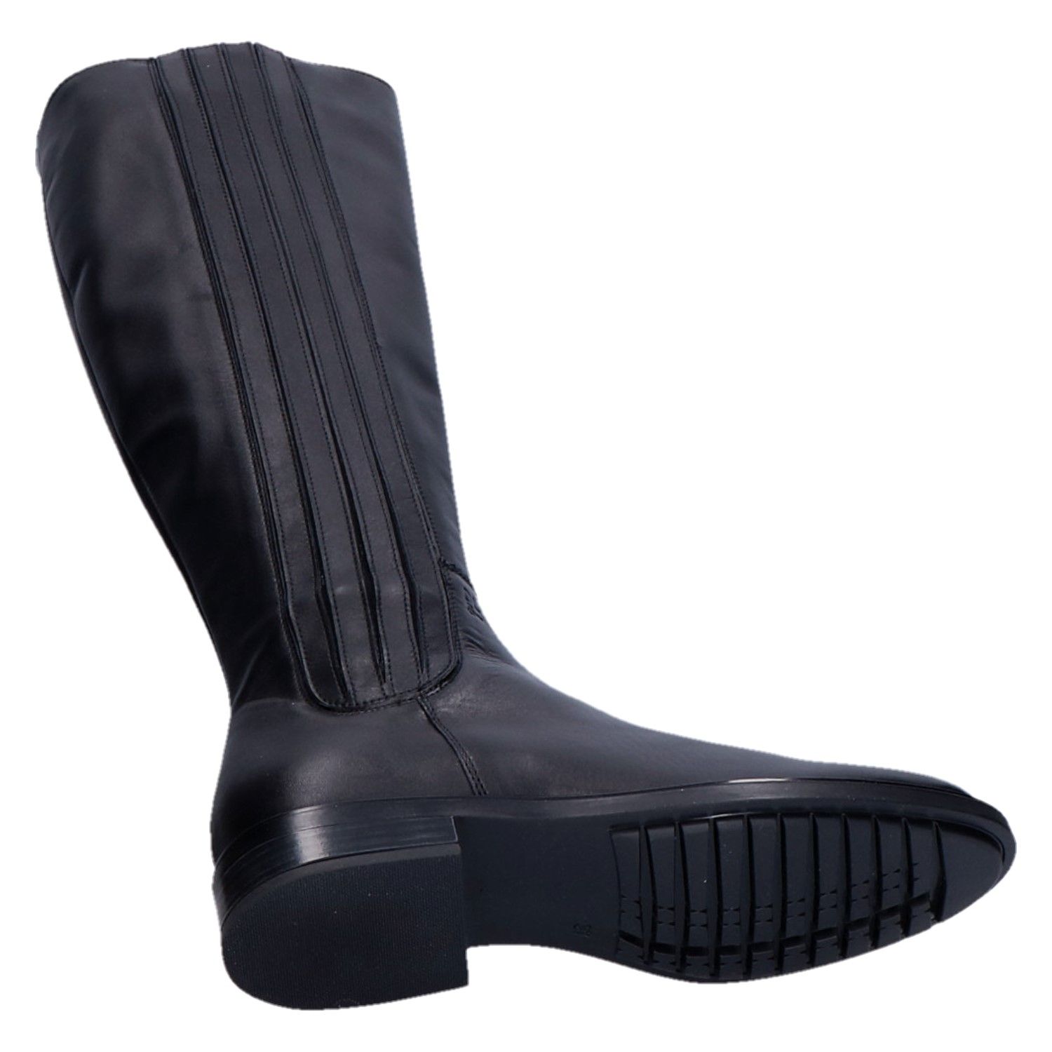 DL Sport 6829 Laars zwart leer elastiek met artikelnummer 6829