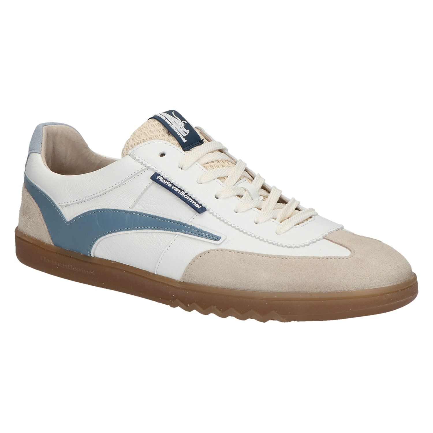 Floris van Bommel De Zaler 01.18 Sneaker white blue combi met