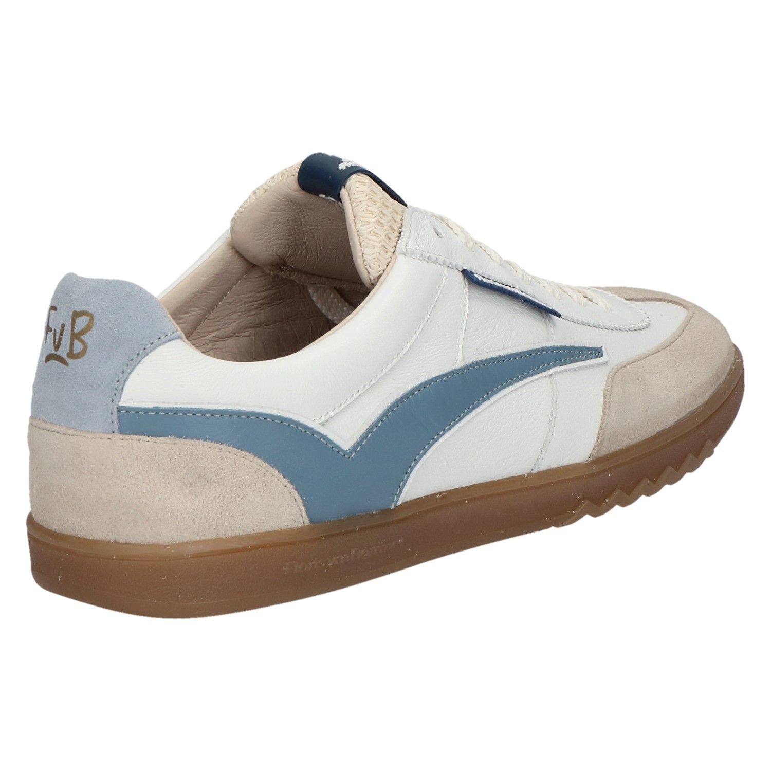 Floris van Bommel De Zaler 01.18 Sneaker white blue combi met