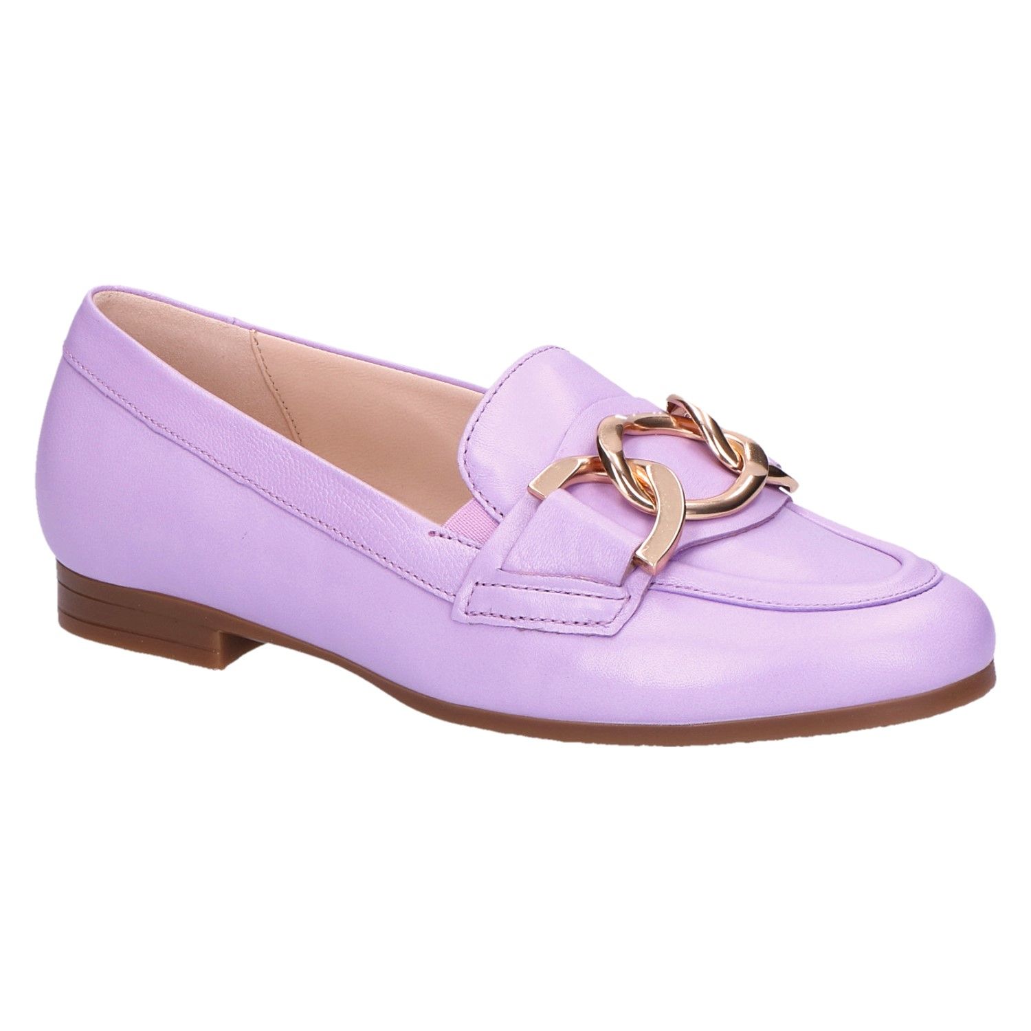 Gabor 82.434 Mocassin lila/gold met artikelnummer 82.434.29 verkrijgbaar  bij Beurskens schoenmode.