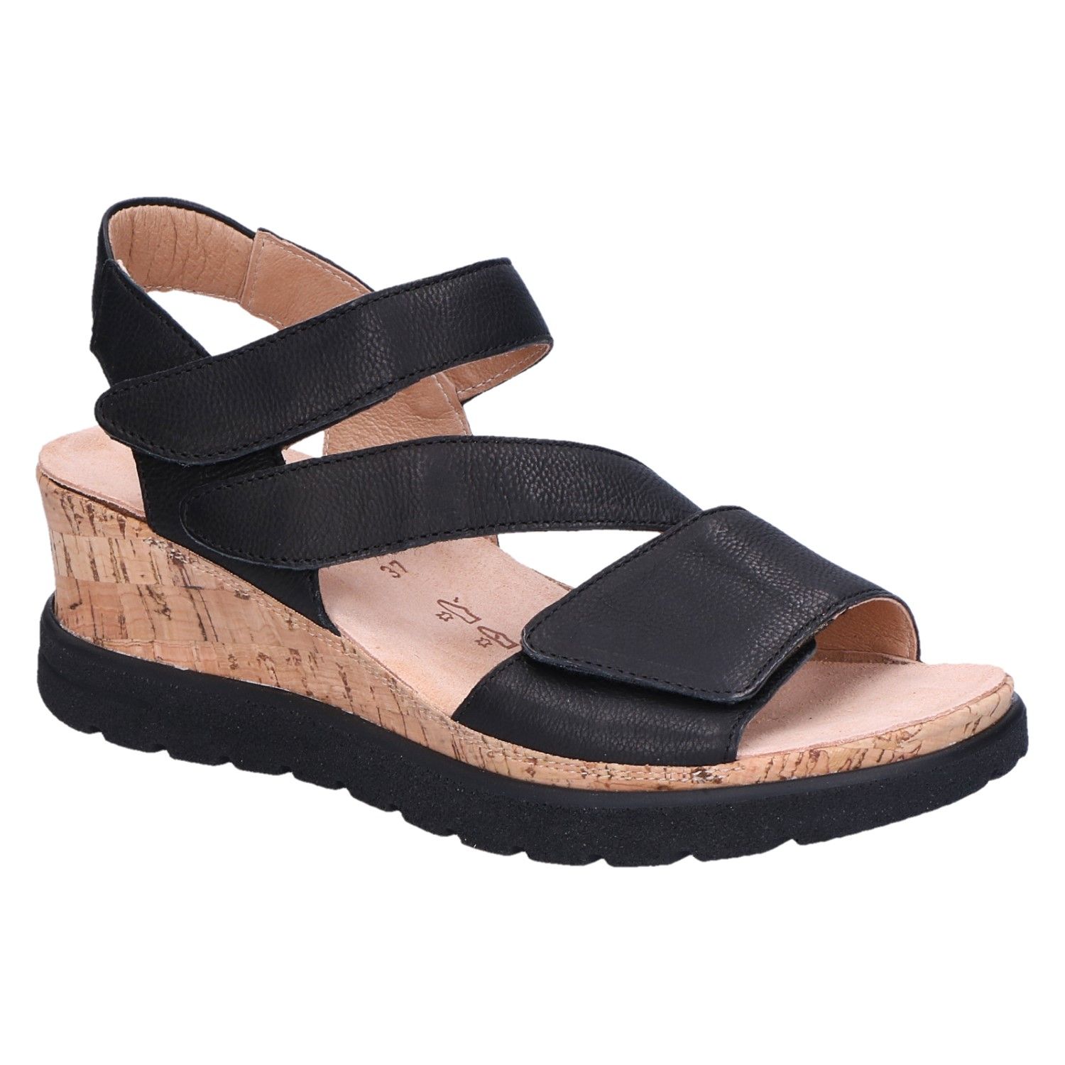 Bianki 2022 Schoenen damesschoenen Sandalen Dames sandalen van echt leer en textiel Platte zomerlaarzen met laag platform in zwart 