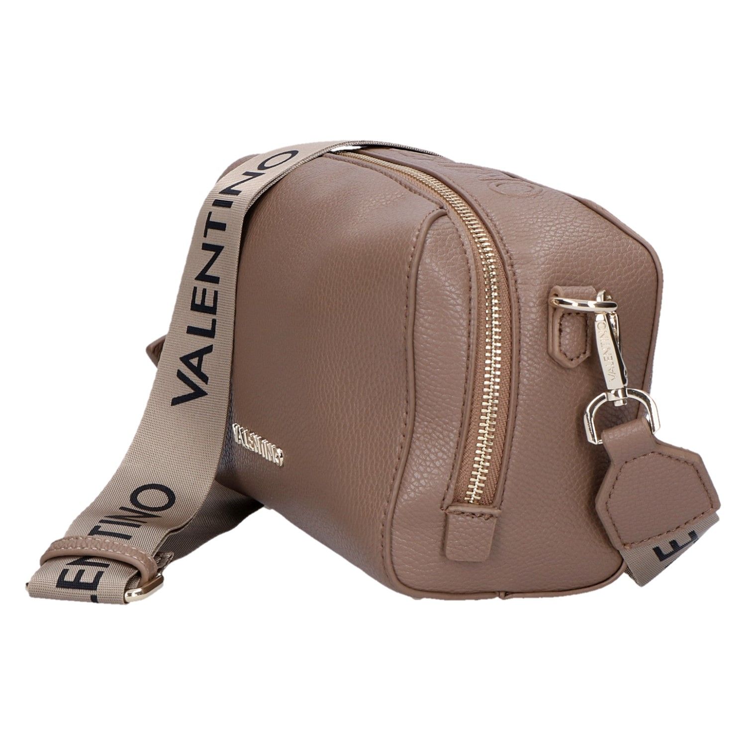 Valentino Bags, Geanta Crossbody De Piele Ecologica Cu Logo In Relief Pattie Maro Taupe Vbs52901g Taupe Multicolor Valentino Bags, Geanta Crossbody De Piele Ecologica Cu Logo In Relief Pattie Maro Taupe Vbs52901g Taupe Multicolor