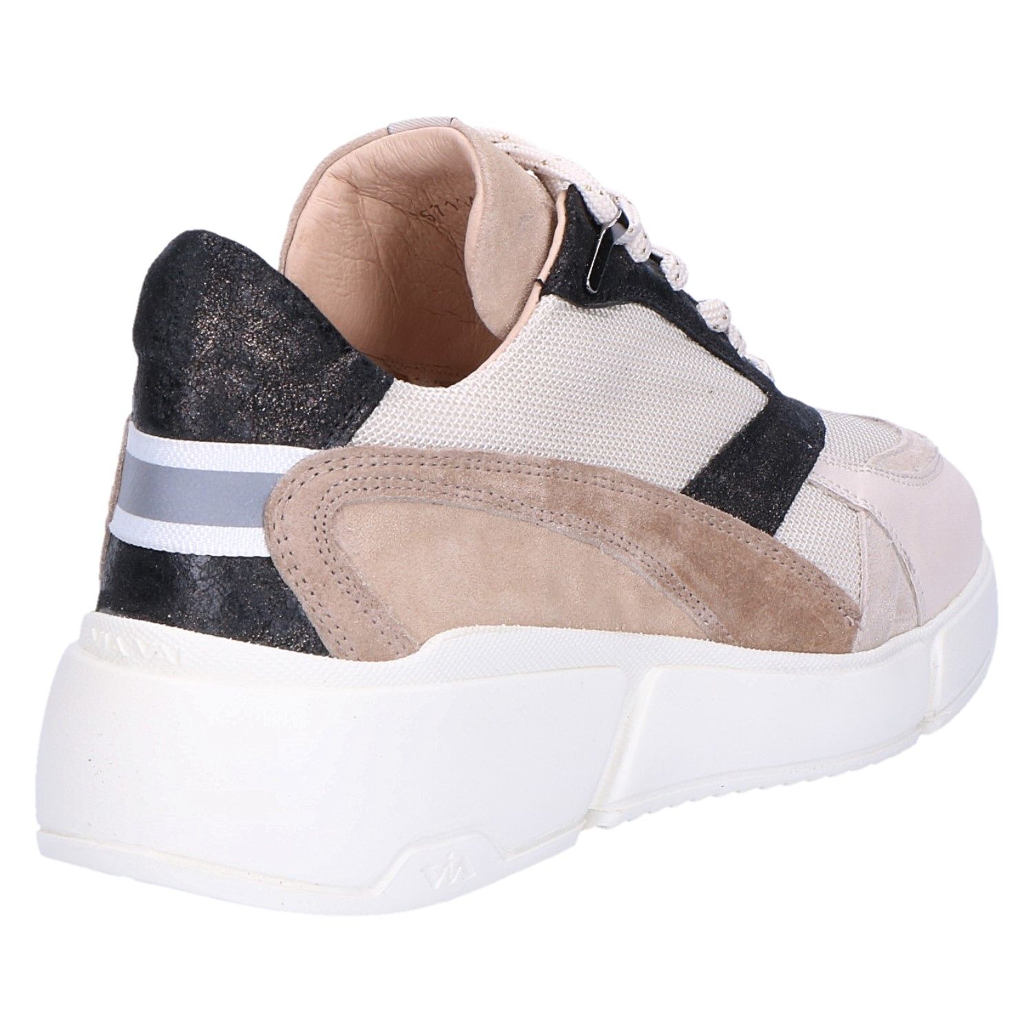 Viavai 57114-02-207 Sneaker Celina dragon beige combi met artikelnummer  57114-02-207 verkrijgbaar bij Beurskens schoenmode.