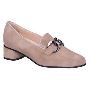 4-303056 Siena Hoogfront taupe suede 4 cm