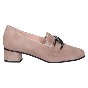 4-303056 Siena Hoogfront taupe suede 4 cm