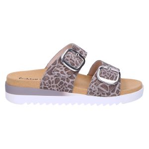 4601 Fashion slipper grijs leopard